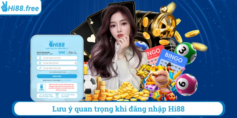 Lưu ý quan trọng khi đăng nhập hi88